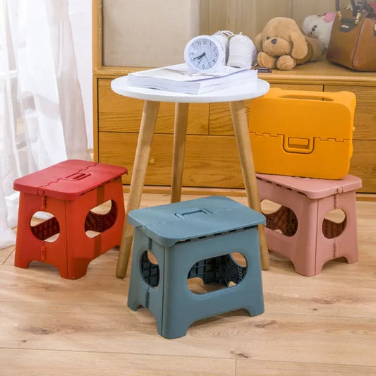 Compact Folding Step Stool with Carry Handle, Multi-Purpose Use