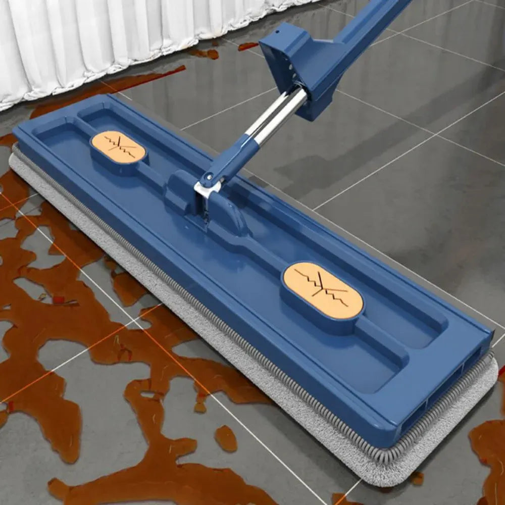 Flat Microfiber Spray Mop with Long Handle Cleaning System