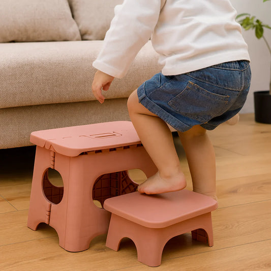 Portable Plastic Folding Step Stool for Home Use
