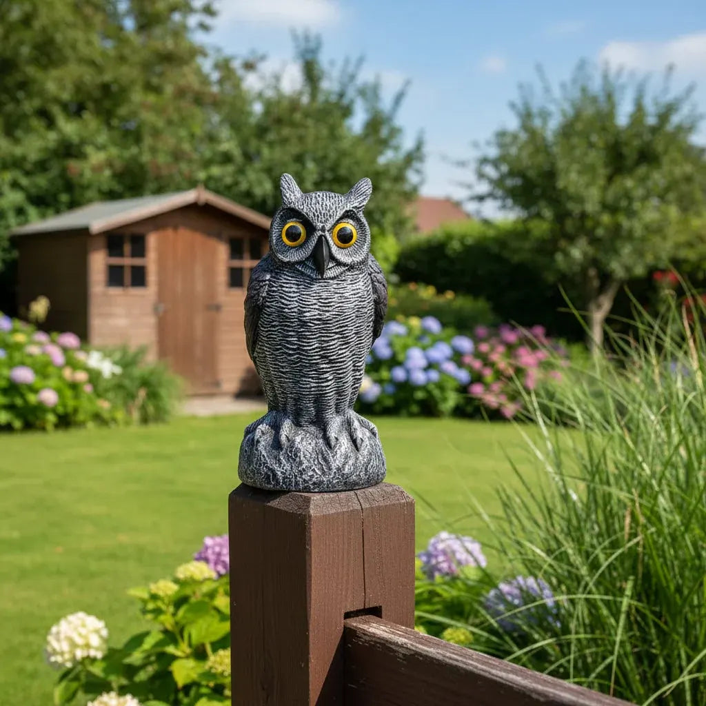 Realistic Owl Statue Halloween Garden Yard Decoration