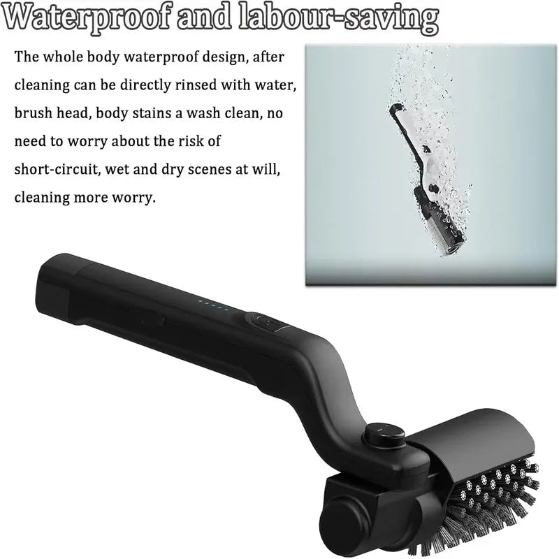 Rechargeable Electric BBQ Cleaning Brush - Stainless Steel Grill Scrubber