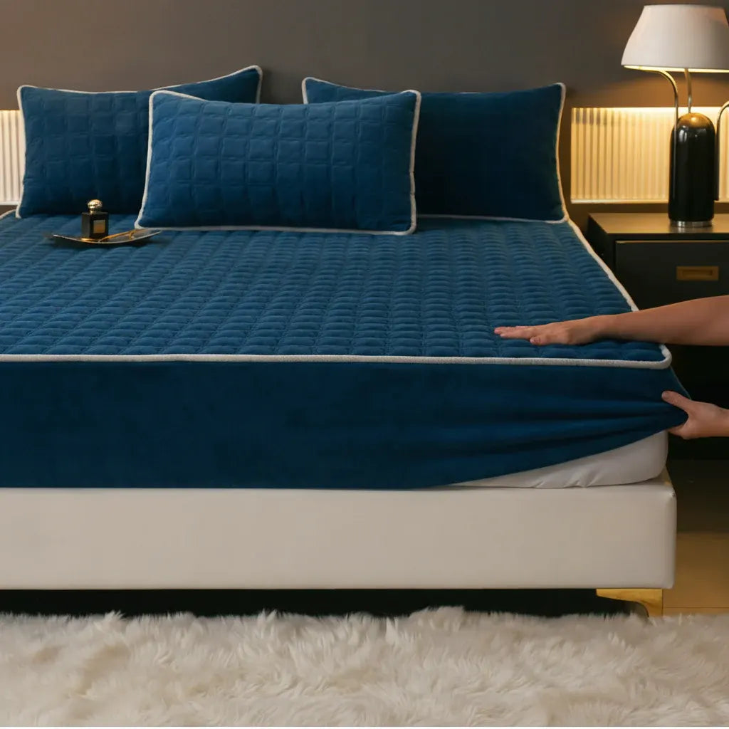 Soft Breathable Fitted Mattress Cover Sheet