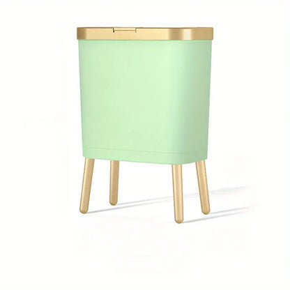 15L Modern Trash Can with Odor Seal & Raised Legs | Stylish Waste Bin for Kitchen, Living Room & Bathroom