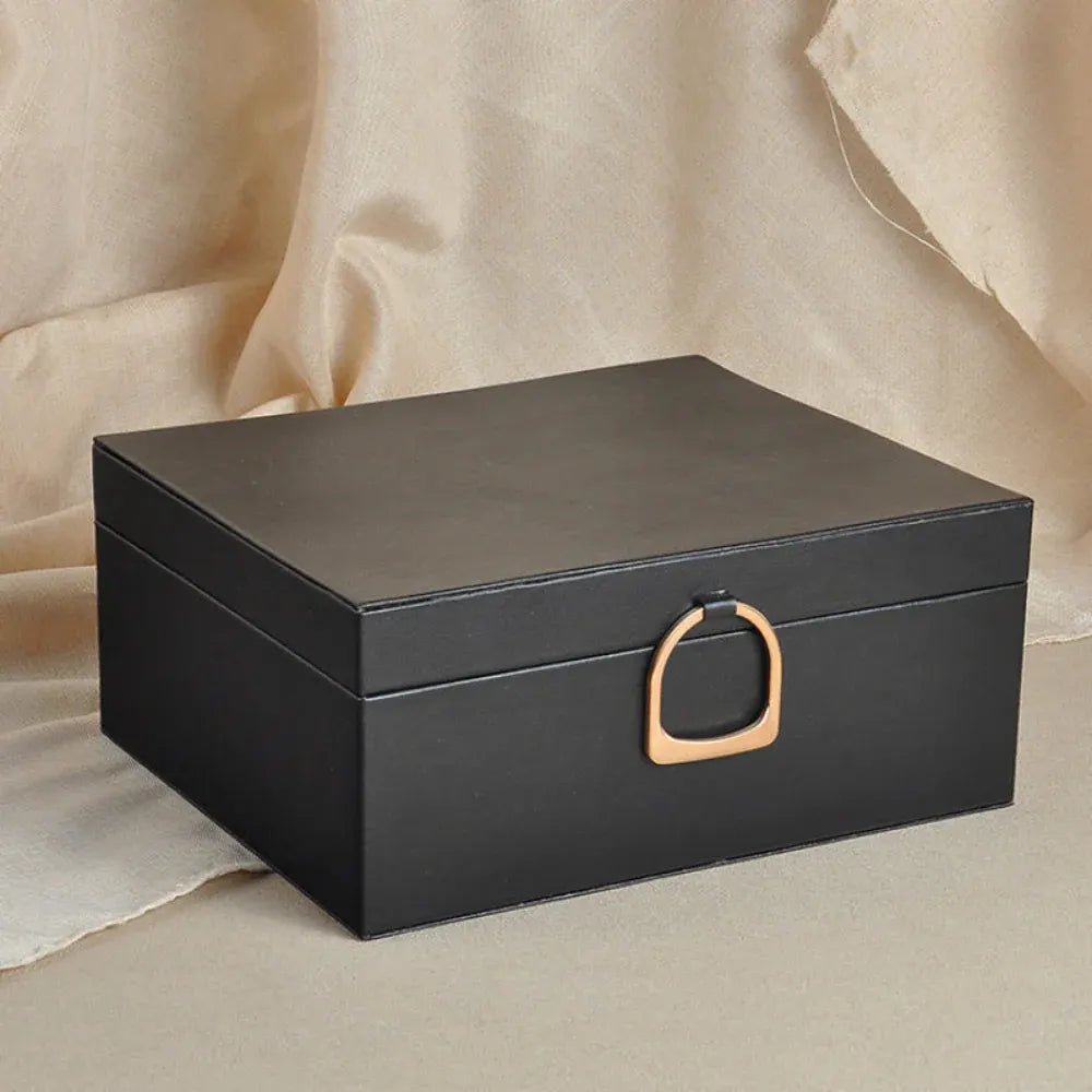2-Layer Jewelry Storage Box with Organizer Tray Case – Mother's Day Gift