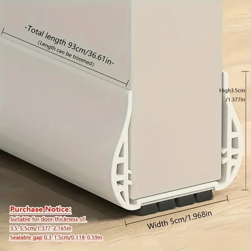 Adjustable Doorstop for Insulation and Soundproofing