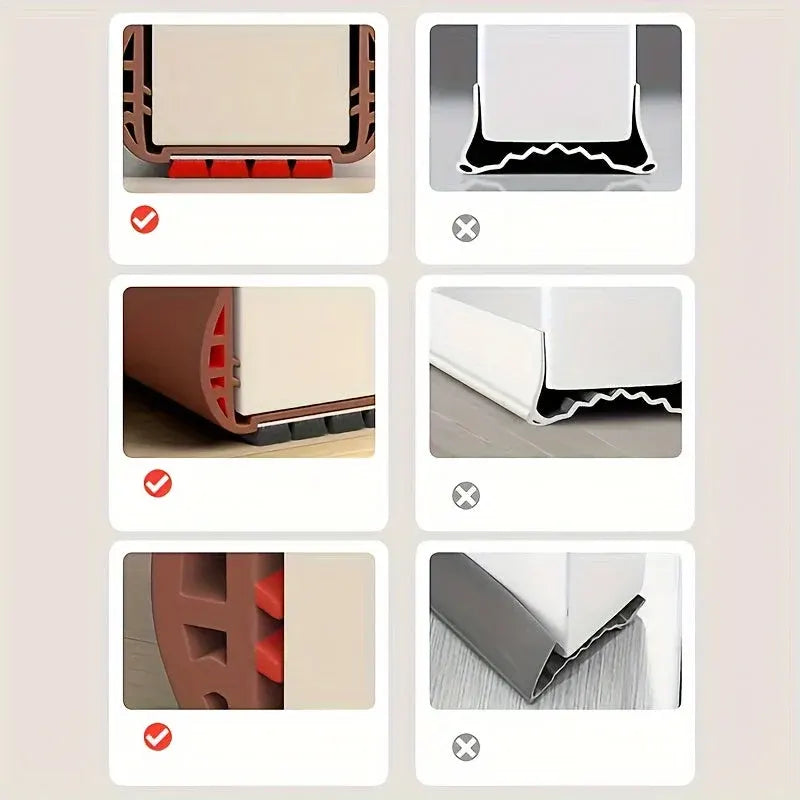 Adjustable Doorstop for Insulation and Soundproofing