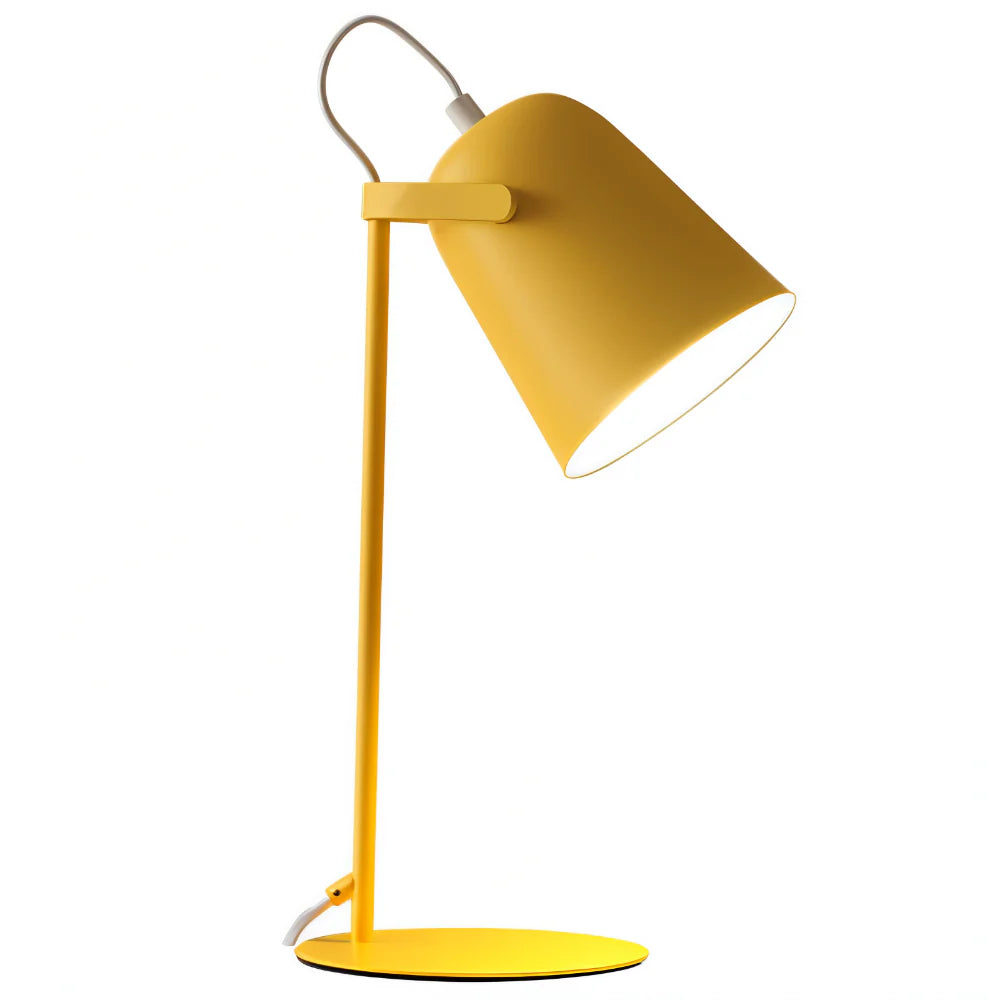Adjustable Rotating Metal Desk Lamp with Swiveling Light
