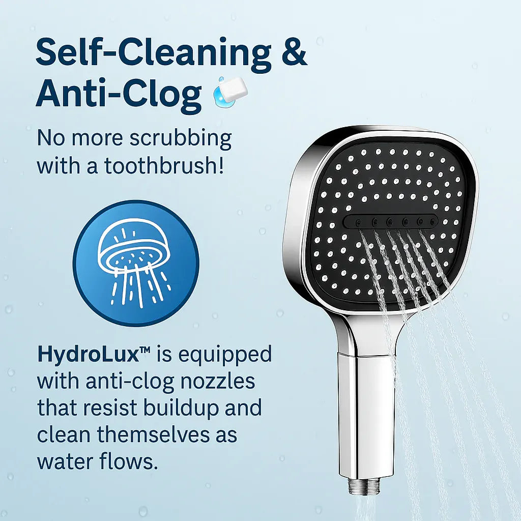 Adjustable Turbo Boost Filtered High-Pressure Showerhead with Spray Settings