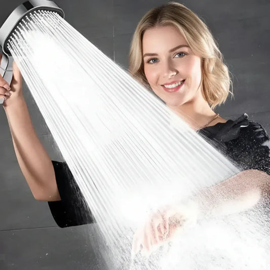 Adjustable Turbo Boost Filtered High-Pressure Showerhead with Spray Settings