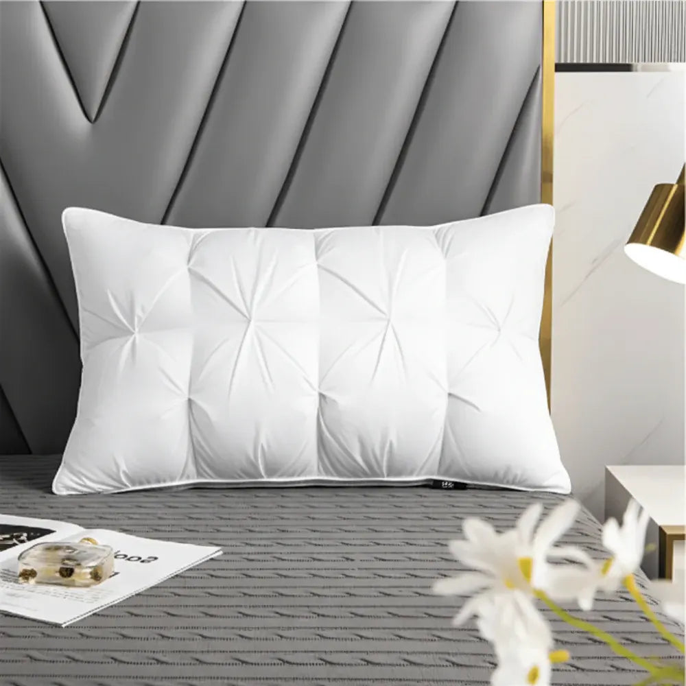 Alternative Down Pillow with Neck Support for Restful Sleep
