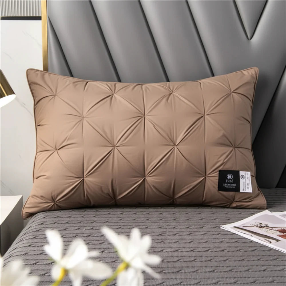 Alternative Down Pillow with Neck Support for Restful Sleep