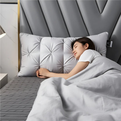 Alternative Down Pillow with Neck Support for Restful Sleep