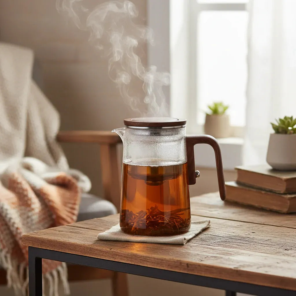 Borosilicate Glass Teapot with Removable Loose Leaf Infuser