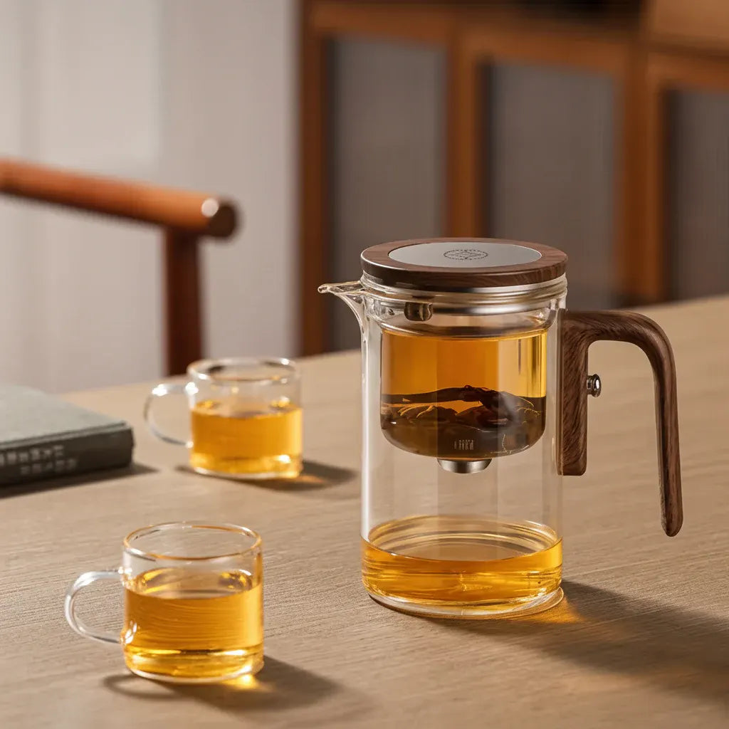Borosilicate Glass Teapot with Removable Loose Leaf Infuser