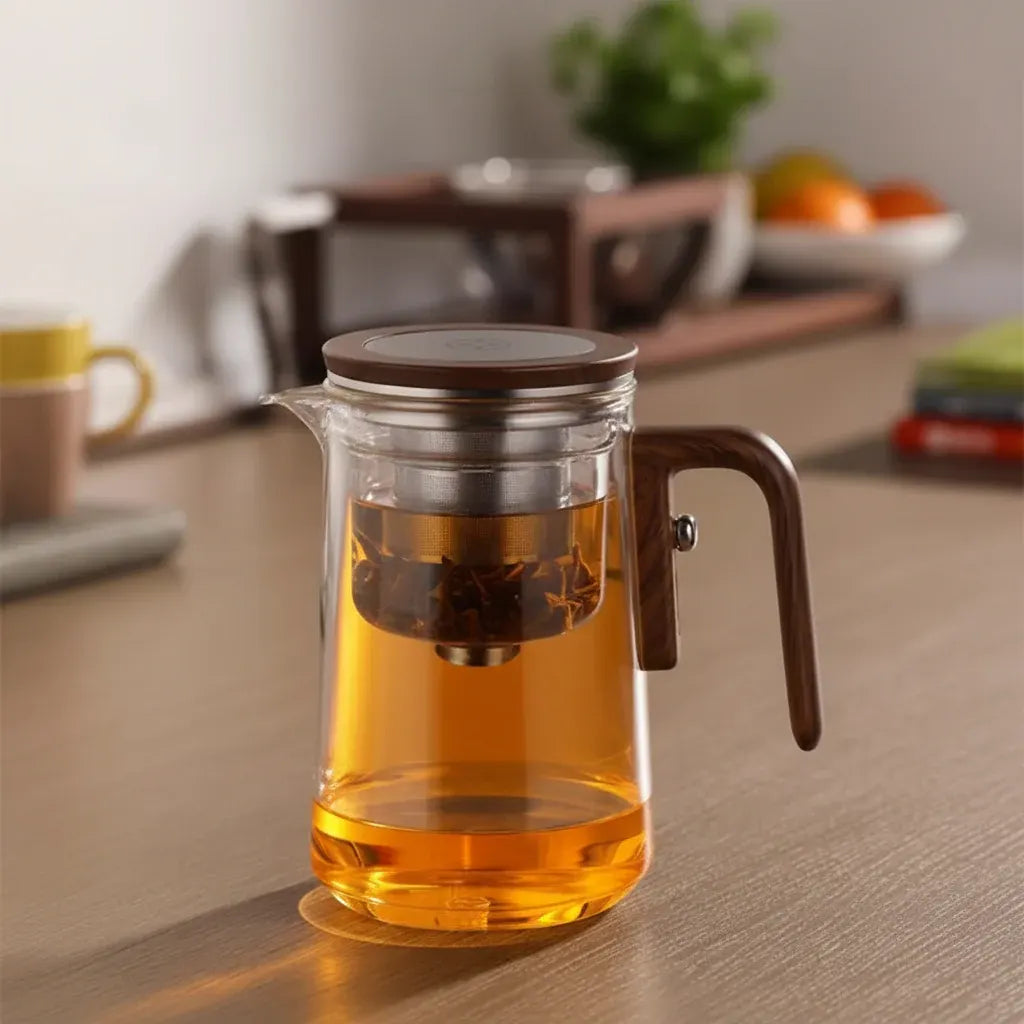 Borosilicate Glass Teapot with Removable Loose Leaf Infuser