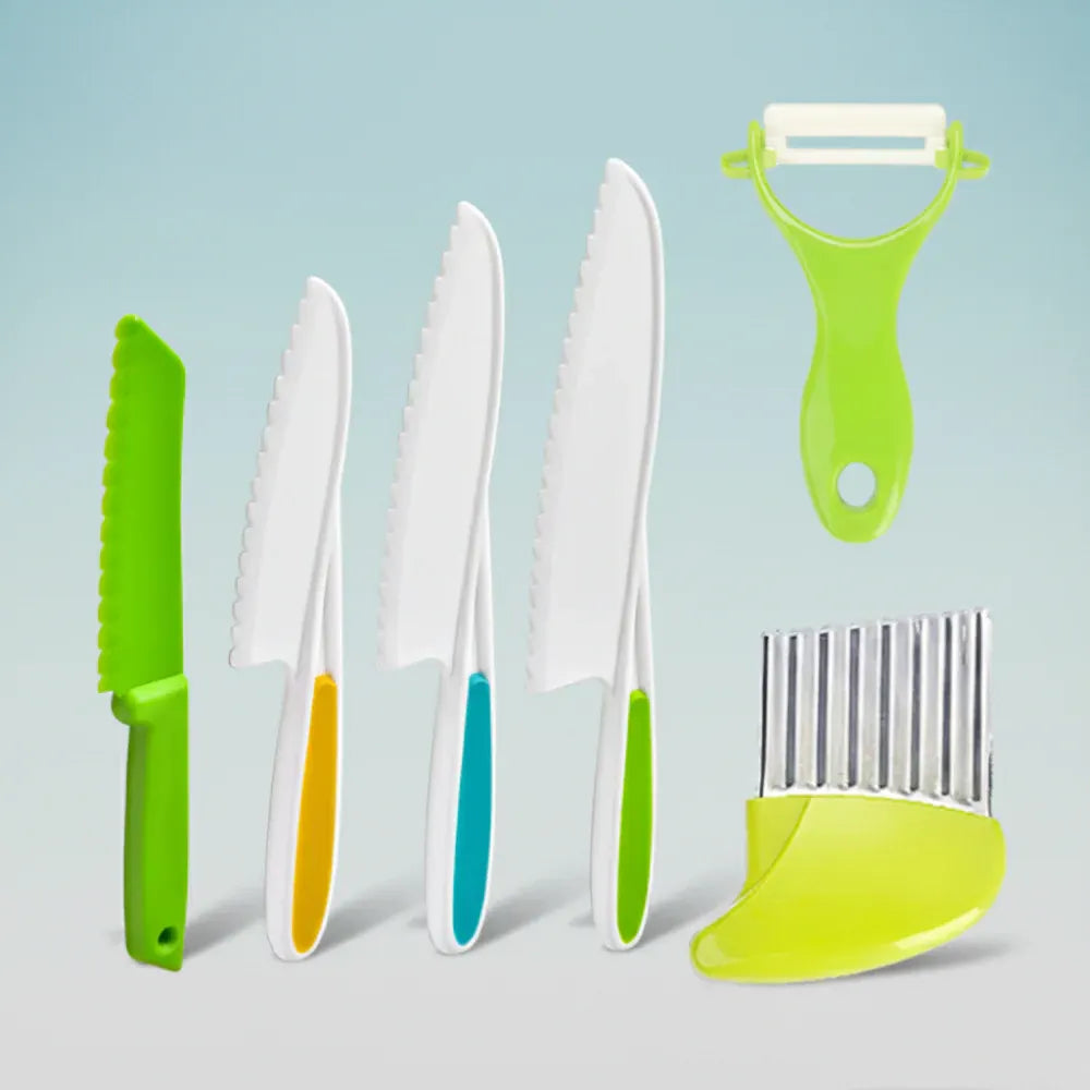 Child-Safe Kids Kitchen Utensil Set for Beginner Chefs