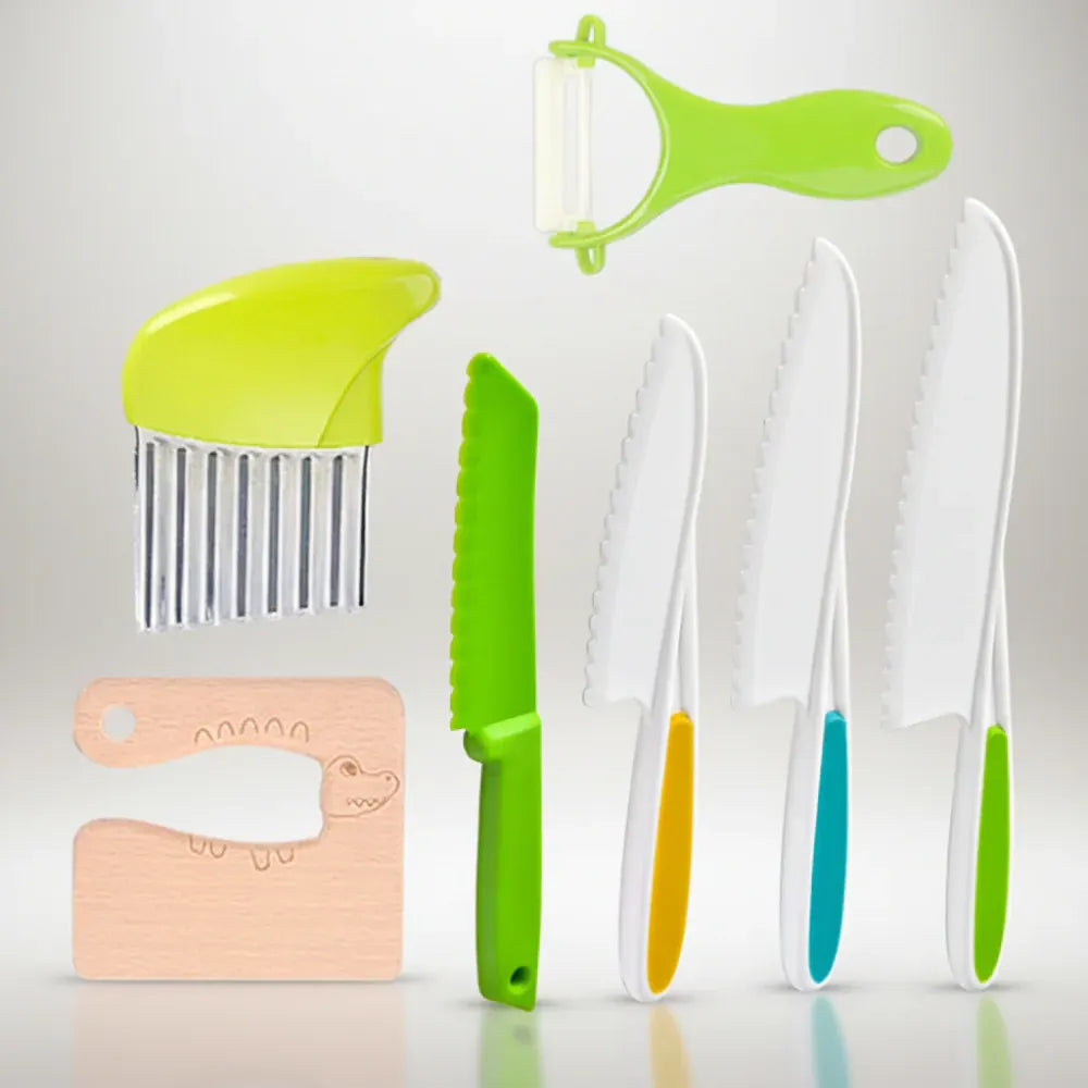 Child-Safe Kids Kitchen Utensil Set for Beginner Chefs