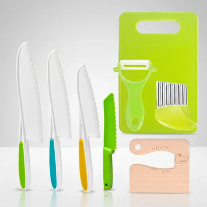 Child-Safe Kids Kitchen Utensil Set for Beginner Chefs