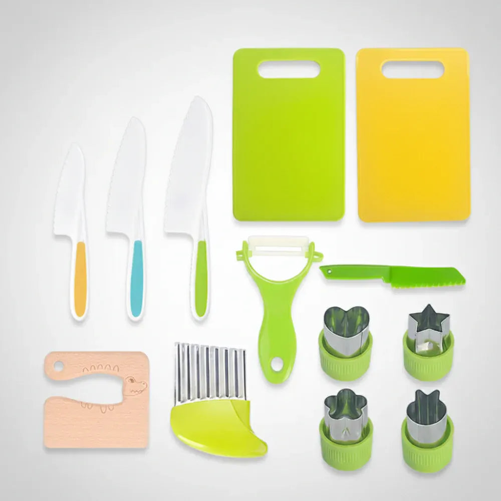 Child-Safe Kids Kitchen Utensil Set for Beginner Chefs