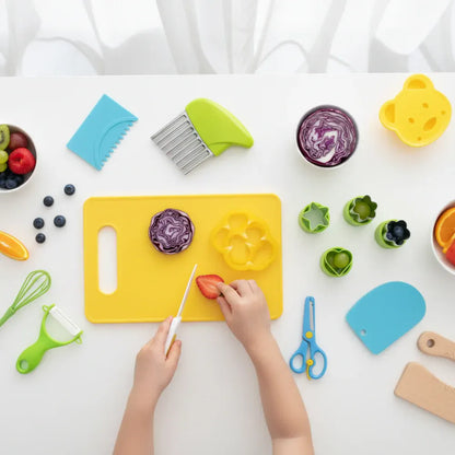 Child-Safe Kids Kitchen Utensil Set for Beginner Chefs