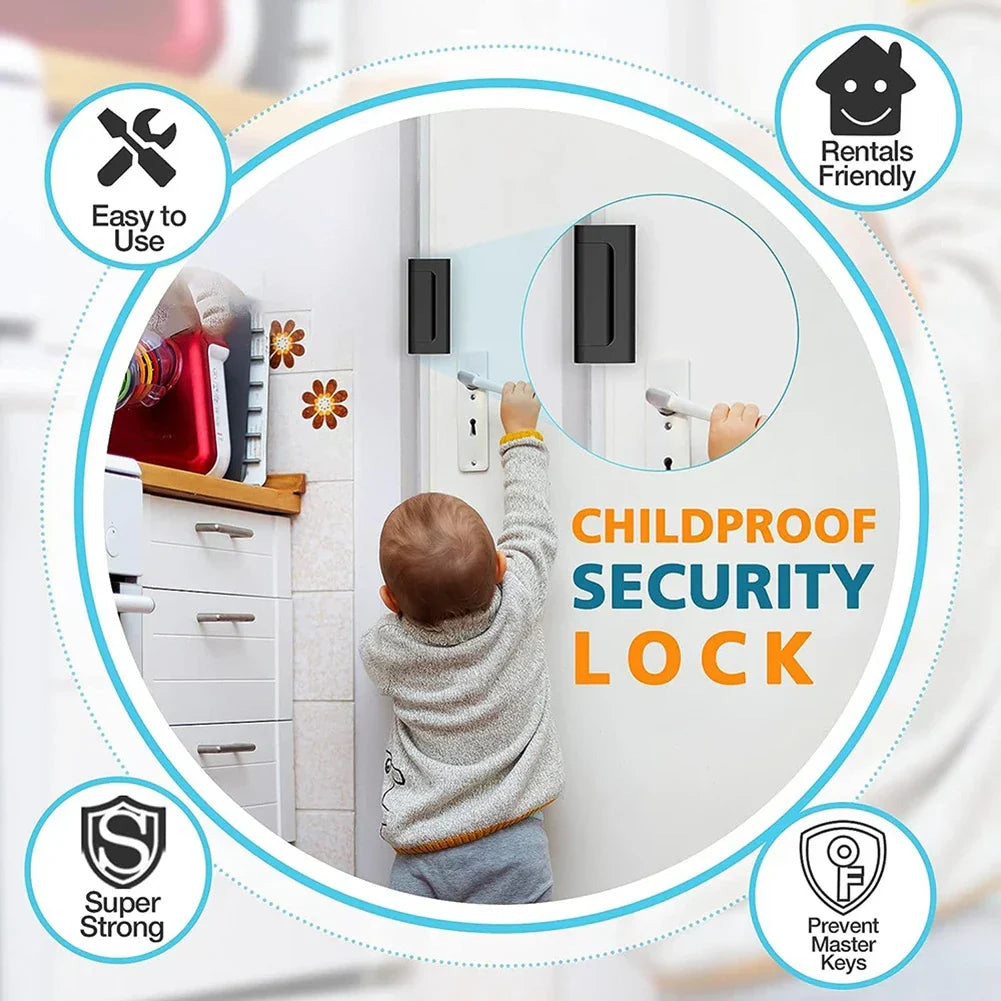 Childproof Anti-theft Door Safety Latch
