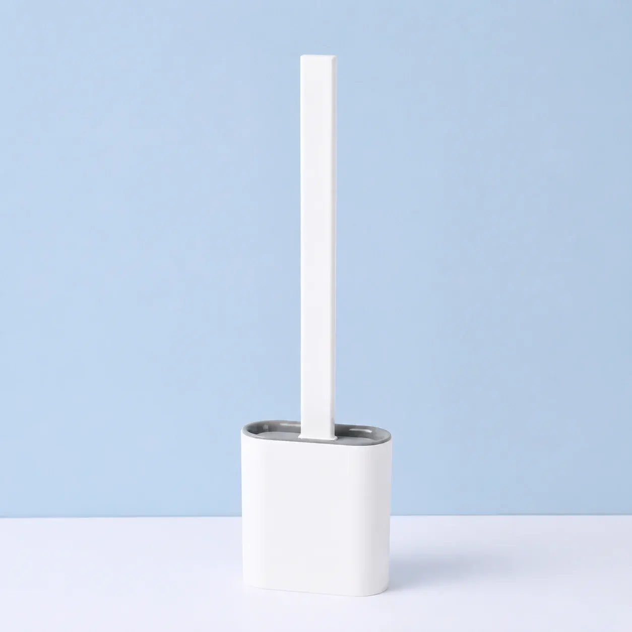 Compact Bathroom Toilet Brush with Storage Holder