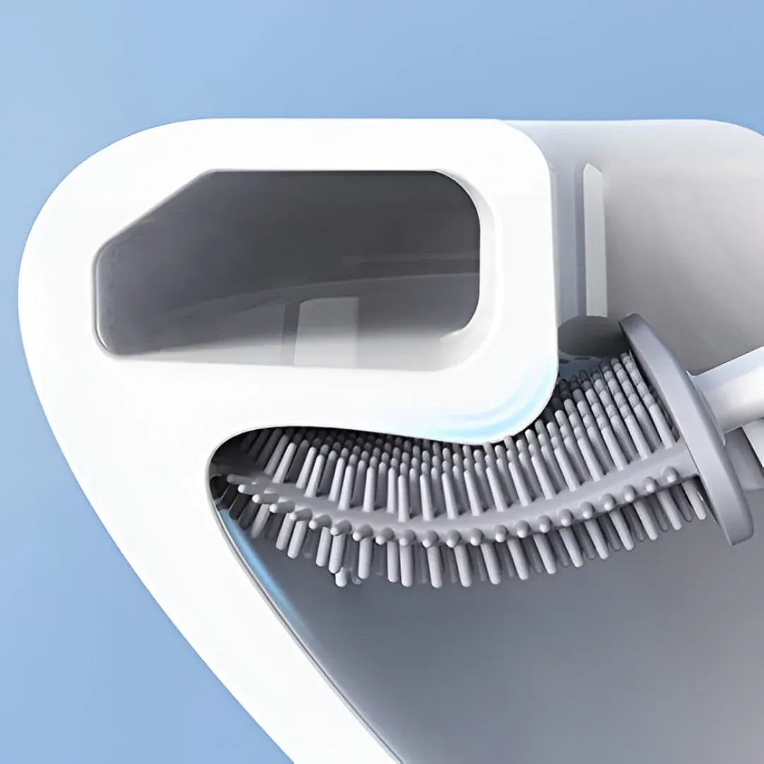 Compact Bathroom Toilet Brush with Storage Holder