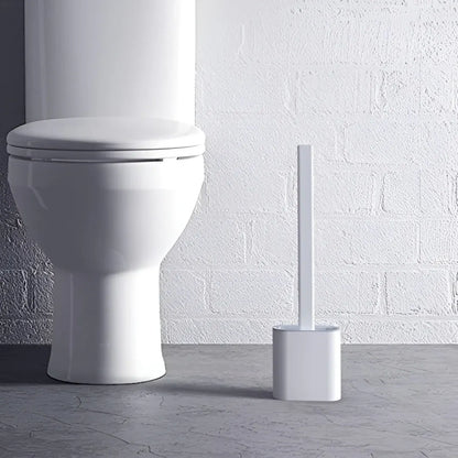 Compact Bathroom Toilet Brush with Storage Holder