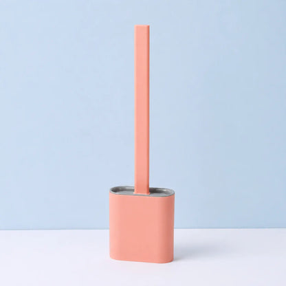 Compact Bathroom Toilet Brush with Storage Holder