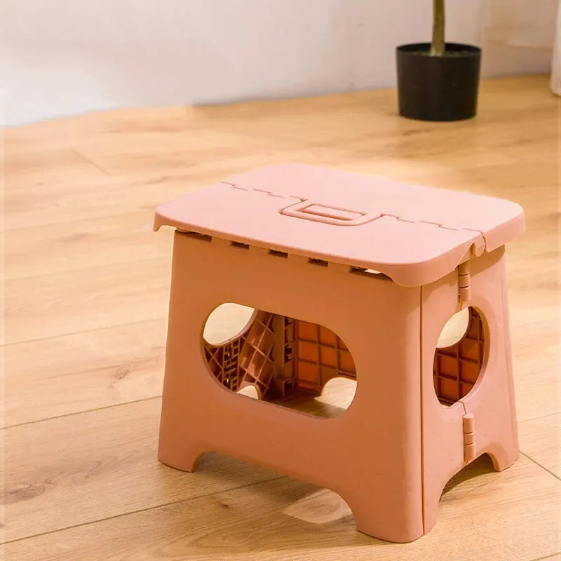 Compact Folding Step Stool with Carry Handle, Multi-Purpose Use