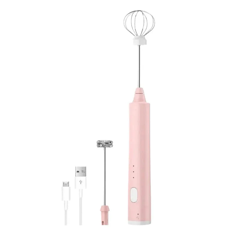 Compact Mini Hand Mixer for Kitchen and Coffee Use