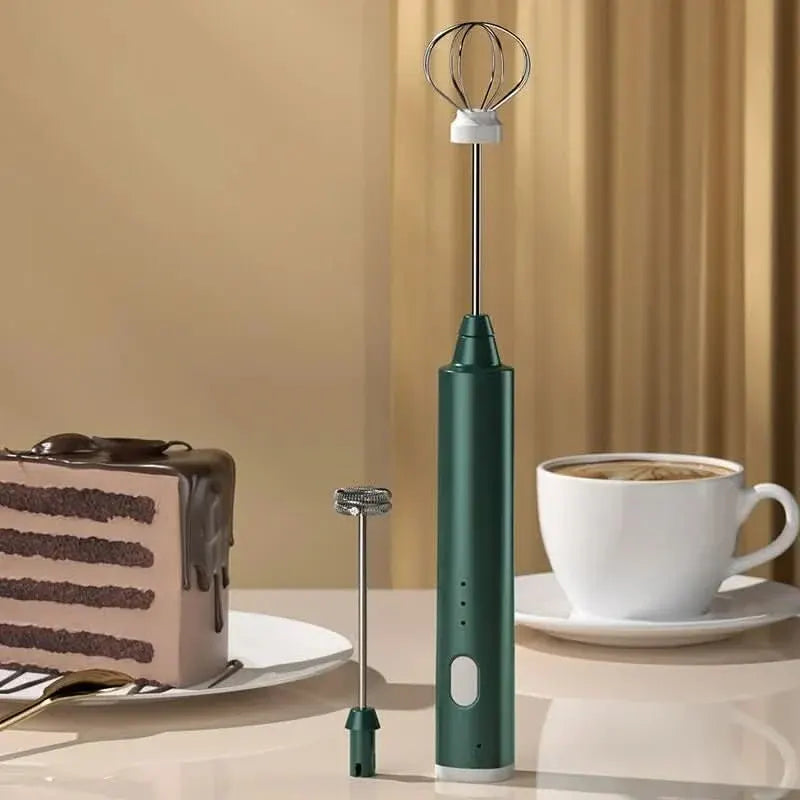 Compact Mini Hand Mixer for Kitchen and Coffee Use