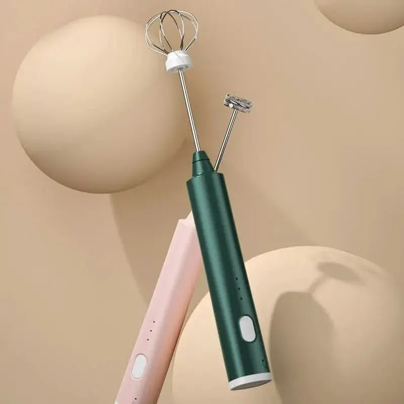 Compact Mini Hand Mixer for Kitchen and Coffee Use