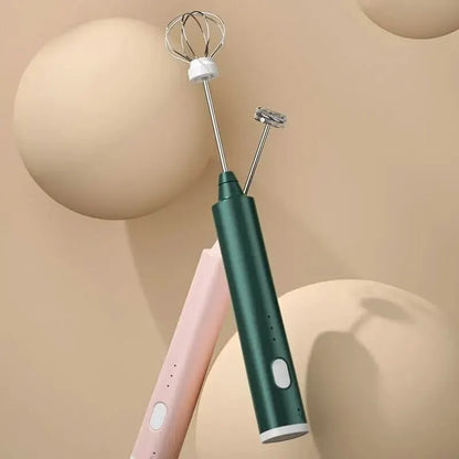 Compact Mini Hand Mixer for Kitchen and Coffee Use