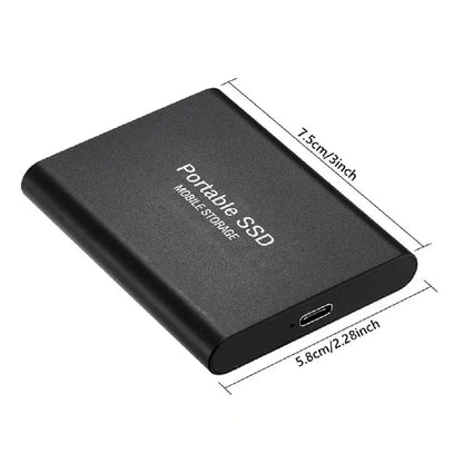 Compact USB-C Portable External SSD 512GB Fast Storage Drive