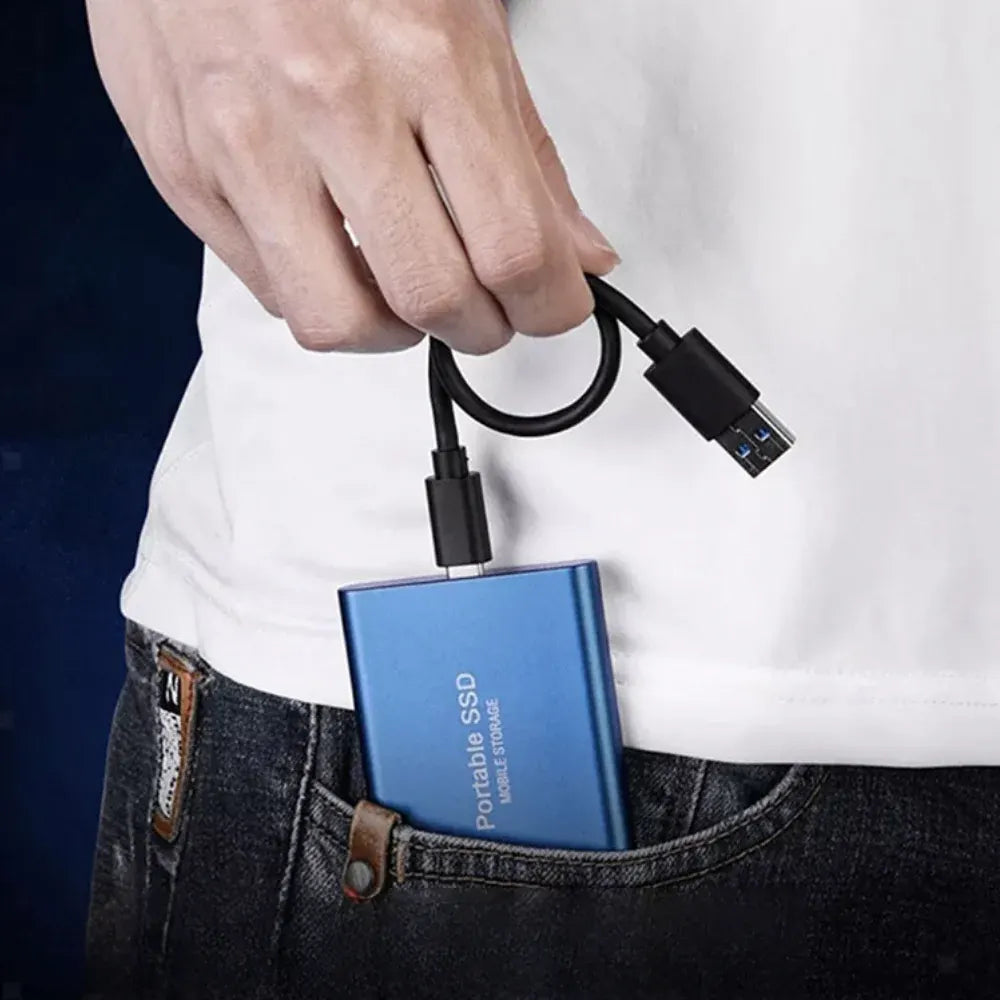 Compact USB-C Portable External SSD 512GB Fast Storage Drive