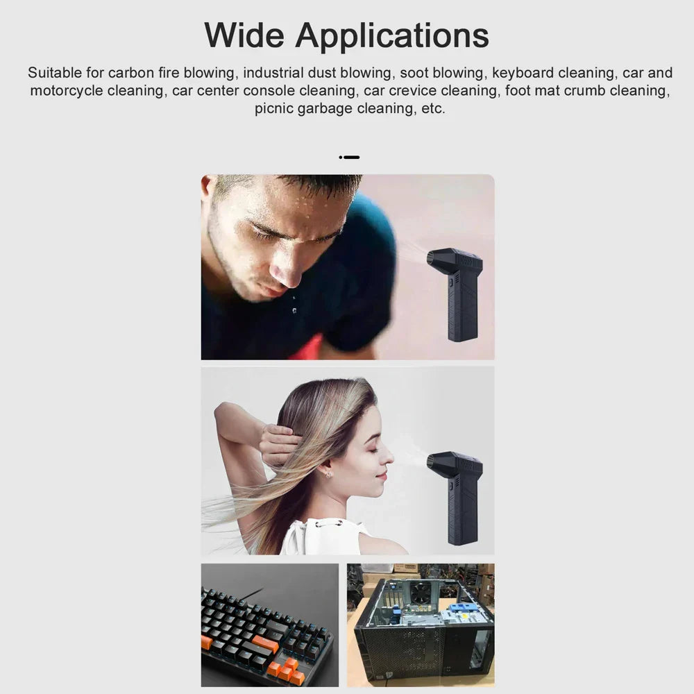 Cordless Handheld Electric Duster High-Speed Blower for Cleaning