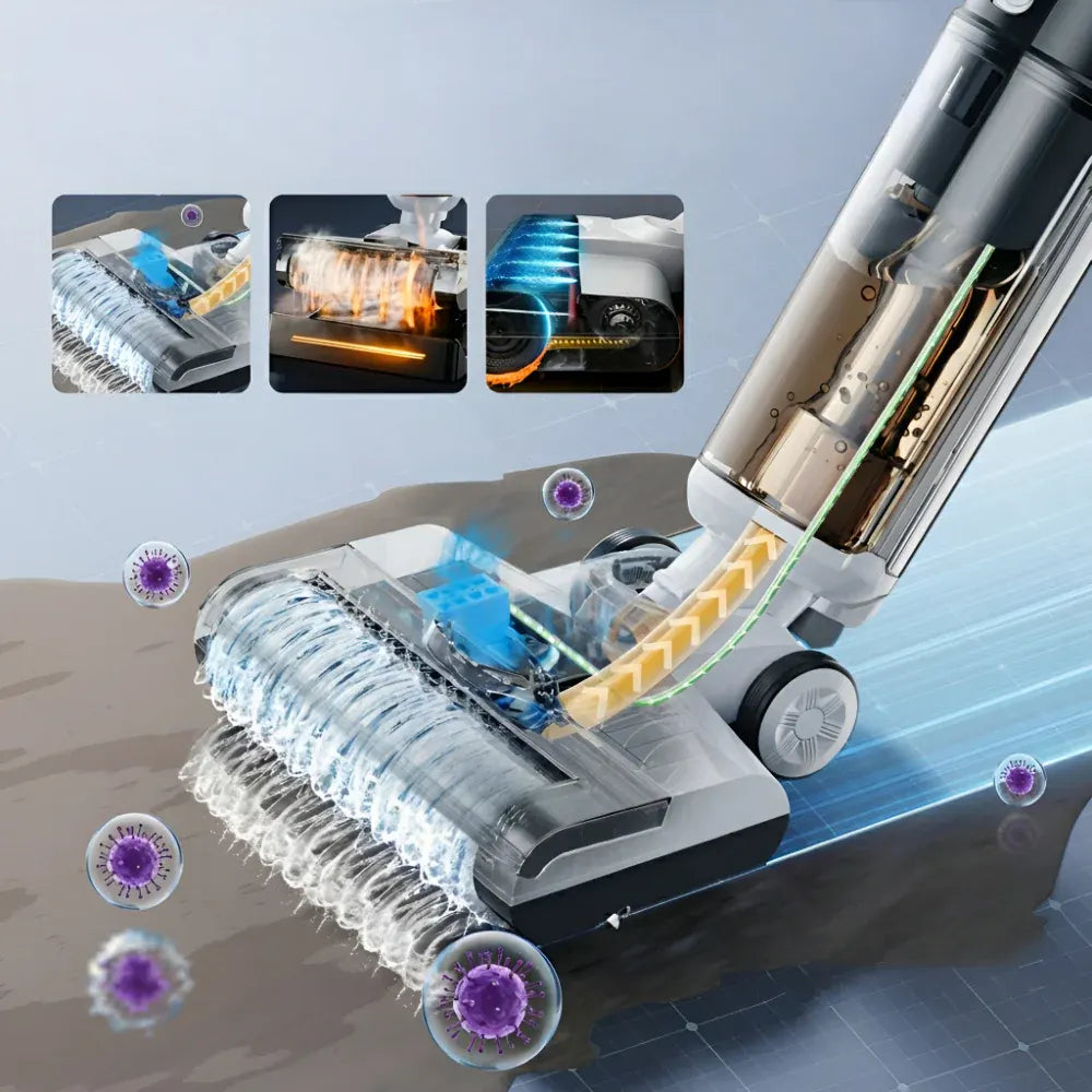Cordless Wet & Dry Mop Vacuum Cleaner for Floors