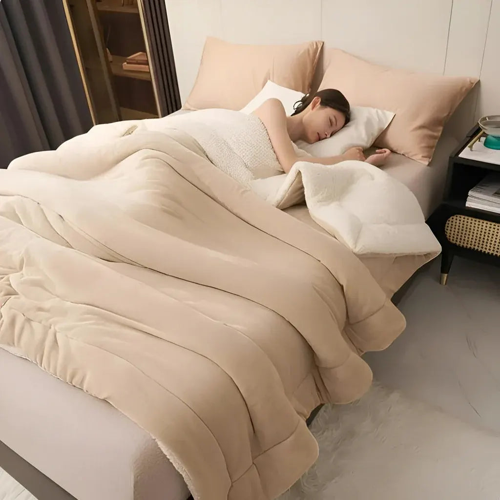 Cozy Flannel Soft Warm Throw Blanket for Bed & Couch