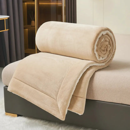 Cozy Flannel Soft Warm Throw Blanket for Bed & Couch