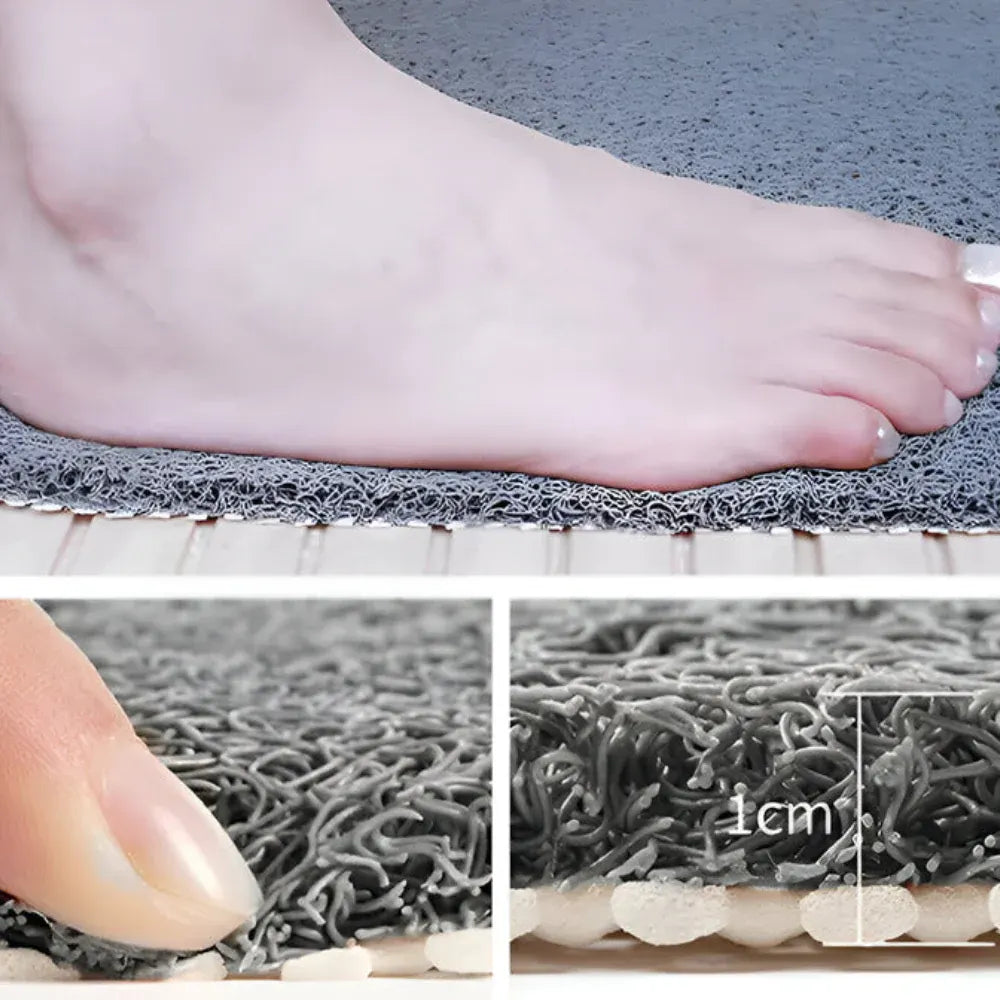 Cushioned Non-Slip Shower Bath Mat Floor Rug