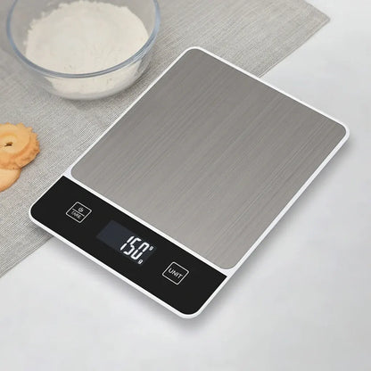 Digital Stainless Steel Kitchen Food Scale, 22lb Capacity Measuring Tool