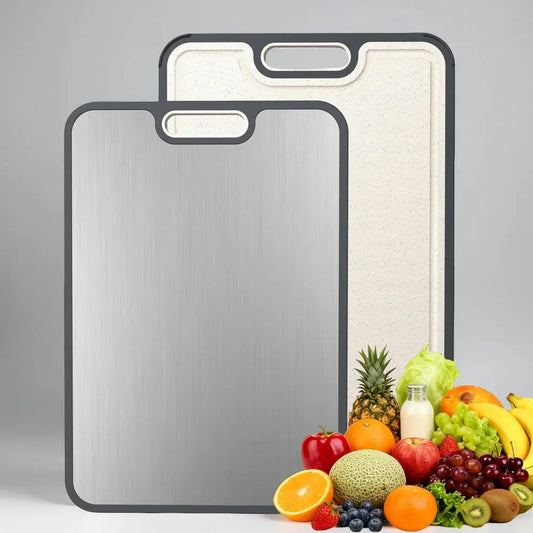 Double-Sided Metal Kitchen Prep Cutting Board