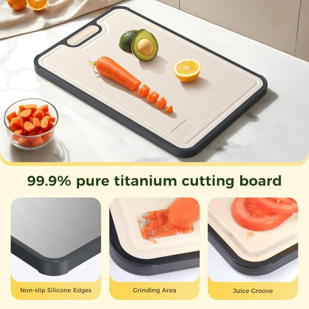 Double-Sided Metal Kitchen Prep Cutting Board