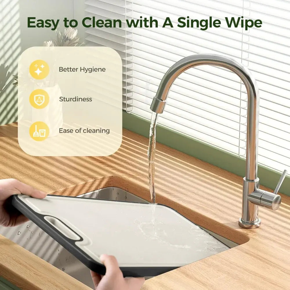 Double-Sided Metal Kitchen Prep Cutting Board