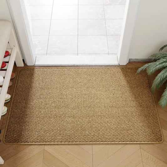Durable Faux Jute Entrance Doormat for Outdoor Use