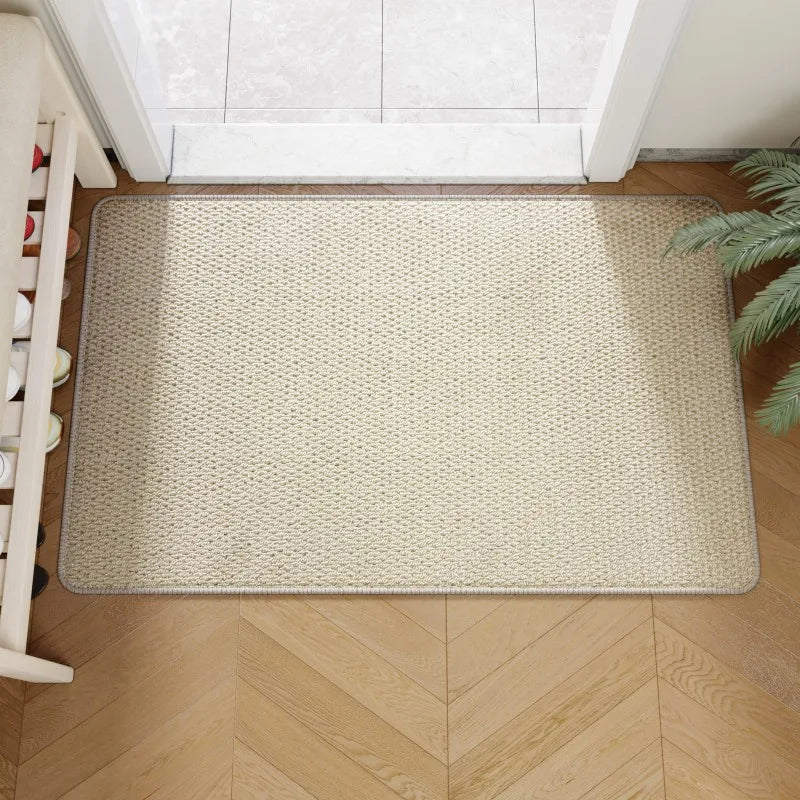 Durable Faux Jute Entrance Doormat for Outdoor Use