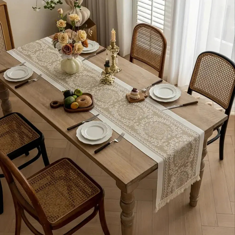 Elegant Luxury Linen Table Runner