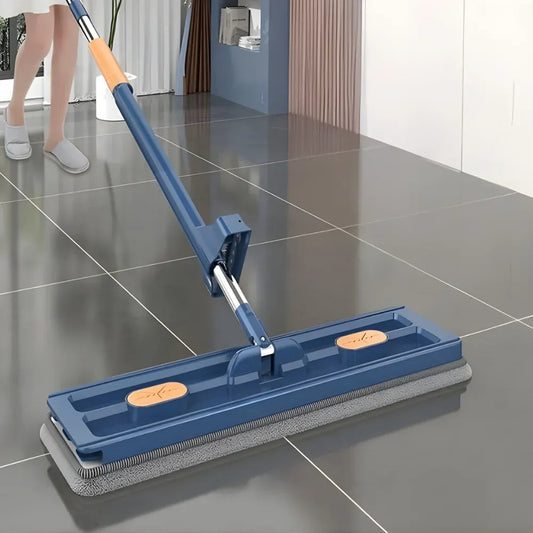 Flat Microfiber Spray Mop with Long Handle Cleaning System