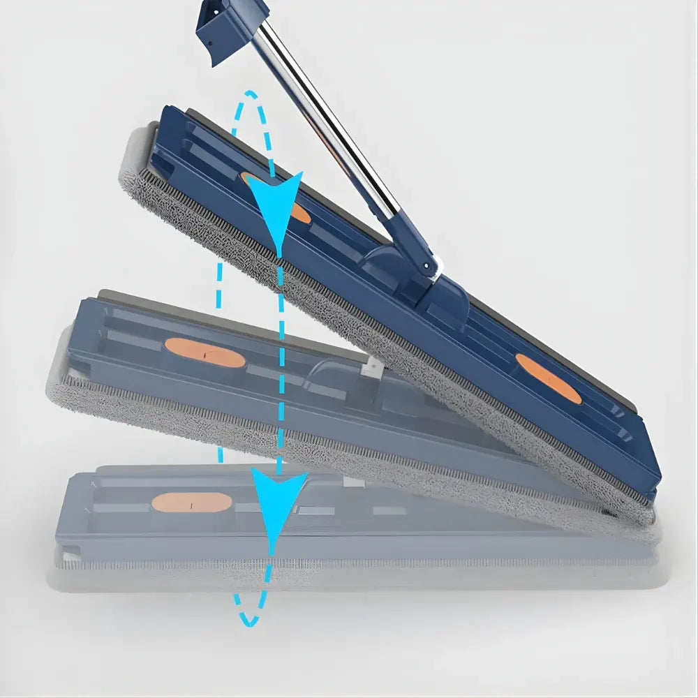Flat Microfiber Spray Mop with Long Handle Cleaning System